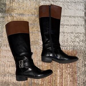 Arizona Jean Company Black and Brown Heeled Boots